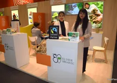 Kristel Camargo,  Gerente General de Elisur Organic, junto a Carolina Barrera, comercial de esta empresa peruana especializada en jengibre orgánico y cúrcuma.